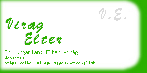 virag elter business card