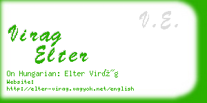 virag elter business card